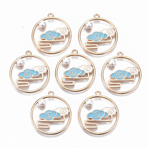 Chinese Style Alloy Pendants X-RESI-R431-04A-RS-1