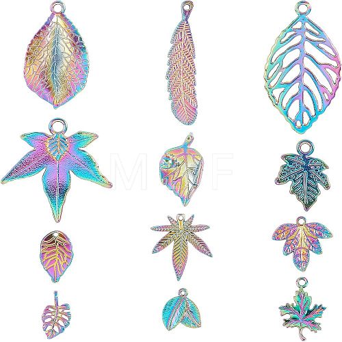 SUPERFINDINGS 24Pcs 12 Style Alloy Pendants FIND-FH0004-36-1