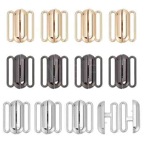   12Pcs 3 Colors Alloy Bikini Clips FIND-PH0018-50-1