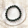 Natural Moss Agate Beads Stretch Bracelets BJEW-F380-01-B15-5