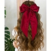 Solid Color Long Bowknot Satin Hair Barrettes PW-WGAD6A6-03-1