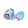 Handmade Millefiori Glass Barrel Beads LA-N002-06-2