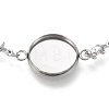 Tarnish Resistant 304 Stainless Steel Bracelet Making STAS-L248-008P-B-4