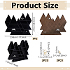 Wooden Triangle Wall Shelf AJEW-WH0410-309-2