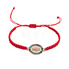 304 Stainless Steel & Rhinestones & Resin Link Bracelets BX1909-2-1