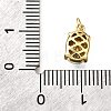 Brass Glass Charms KK-V011-33G-3