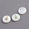 Freshwater Shell Pendants SSHEL-S249-K-2