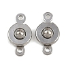 304 Stainless Steel Snap Clasps STAS-K311-03P-1