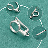 20Pcs 2 Colors Brass Huggie Hoop Earring Findings KK-AR0003-04-3