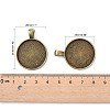 Tibetan Style Alloy Pendant Cabochon Settings LS-TIBEP-Q045-048AB-NR-3