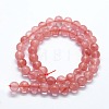 Cherry Quartz Glass Beads Strands G-I199-28-20mm-2