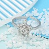304 Stainless Steel Open Cuff Finger Rings for Women RJEW-B109-07P-01-2