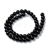 Natural Black Onyx Beads Strands G-Z024-01B-3