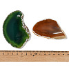 Natural Druzy Agate Slice Cabochons G-F826-E-3
