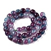 Dyed Natural White Jade Beads Strands G-T138-D20-2