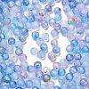 Frosted Transparent Acrylic Beads OACR-F013-12D-1