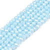 Electroplate Glass Beads Strands EGLA-A044-P1mm-B06-1