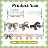 16 Sets 4 Colors Alloy Bowknot Bag Decorative Buckles DIY-UN0008-49-3
