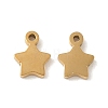 304 Stainless Steel Charms STAS-K306-15B-G-1