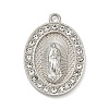 304 Stainless Steel & Rhinestone Pendants STAS-G371-09E-01P-1