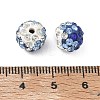 Handmade Polymer Clay Rhinestone Beads RB-CBAFAF8-01F-3