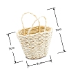 Mini Rattan Bamboo Baskets PW-WG95516-02-1