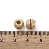 Brass Micro Pave Cubic Zirconia Beads KK-C071-07KCG-02-3