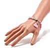 Word Love Beads Stretch Bracelet for Girl Women BJEW-JB07208-04-3