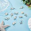 32pcs 8 Style Rack Plating Alloy Pendants FIND-EL0001-04-5