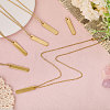 6Pcs 304 Stainless Steel Pendant Necklace NJEW-CA0001-20G-6