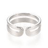 304 Stainless Steel Cuff Rings RJEW-H129-01P-3
