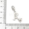 Brass European Dangle Charms KK-Z097-01A-GP-3