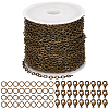DIY 10M Brass Cable Chains DIY-SC0017-80-1