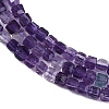 Natural Purple Fluorite Beads Strands G-P553-E02-01-4