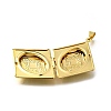 Brass Locket Pendants KK-Q066-26G-2