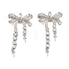 Brass Micro Pave Cubic Zirconia Peg Bails CU-CBA8264-04P-1