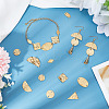 60Pcs 10 Styles Brass Connector Charms KK-BC0011-17-4