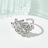 304 Stainless Steel Cuff Open Rings for Women RJEW-L341-02D-P-2