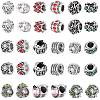 Antique Silver Plated Alloy European Beads MPDL-SC0001-01-1