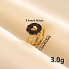 Stylish 304 Stainless Steel Enamel Cuff Ring WD8555-3-1