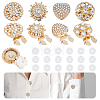 Alloy Cufflinks BUTT-NB0002-19G-1