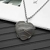 Natural Gray Agate Pendant Necklaces CY8832-11-1