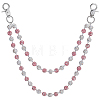 1Pc Polymer Clay Rhinestone Round Beaded Pants Chains AJEW-BM0001-29A-02-1