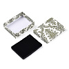 Flower Printed Cardboard Jewelry Boxes CBOX-T006-08D-4