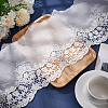 Cotton Lace Embroidery Flower Fabric DIY-BC0006-75B-4