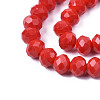 Opaque Solid Color Imitation Jade Glass Beads Strands EGLA-A044-P6mm-D22-2