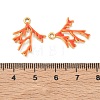 304 Stainless Steel Enamel Pendants STAS-Q119-12G-04-3