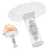 Polyester & Rhinestone Bouquet Holder AJEW-OC00042-1