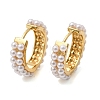 Round Brass Hoop Earrings EJEW-H180-11G-4