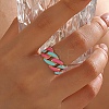 304 Stainless Steel Cuff Open Rings for Women RJEW-I113-02G-01-2